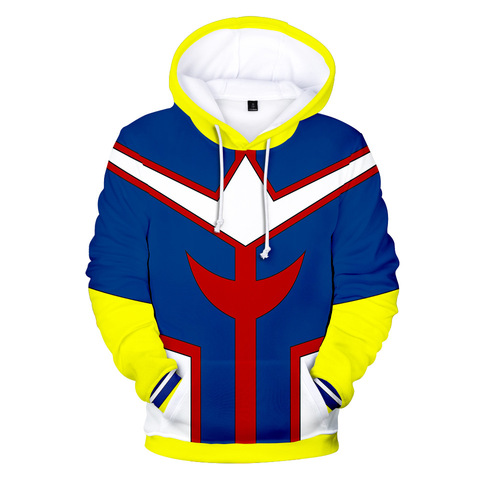 My Hero Academia Midoriya Izuku All Might Cosplay Costume School Uniform Boku No Hero Academia 3D Print Mens Hoodies Sweatshirts ► Photo 1/6