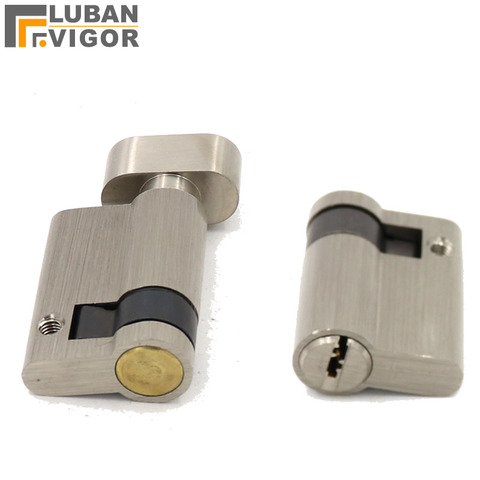 Invisible door lock core Half eccentric lock cylinder,with knob,45mmx32MM,for Channel lock fire-proof door Security door ► Photo 1/3