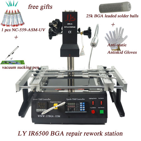 free shipping Infrared BGA rework station LY IR6500 V.2 with bigger preheat area 240*200mm upgrade free tax ship to Russia ► Photo 1/6