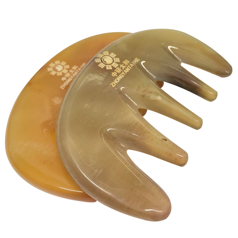 Comb Buffalo Horn Massage Guasha comb Traditional  Massage 100% buffalo horn ► Photo 1/4