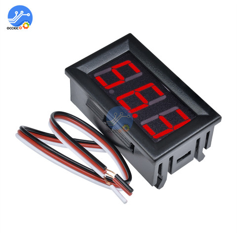 NEW High quality Red LED Panel Meter Mini Digital Voltmeter DC 0V To 99.9V Three-wire ► Photo 1/6