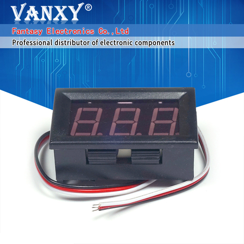 1pcs 2.5-30V (OR 4.5-30V ) DC mini Car Motor Red LED Digital Voltmeter Volt Voltage Panel Meter new ► Photo 1/6