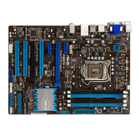 Used Asus P8B75-V Original Used Desktop Motherboard Intel B75 Socket LGA 1155 i3 i5 i7 DDR3 32G SATA3 USB3.0 ► Photo 1/4