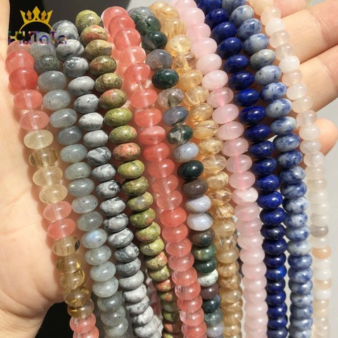 4 6 8mm Natural Quartz Lapis Lazuli Jaspers Labradorite Agates Loose Stone Beads For Jewelry Making DIY Bracelet Accessories15'' ► Photo 1/6