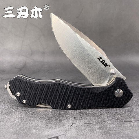 SANRENMU SRM  9018 Pocket Folding Knife 12C27 Blade Utility EDC Multi-purpose Tool Gift Outdoor Hunting Camping Survival Knifes ► Photo 1/6
