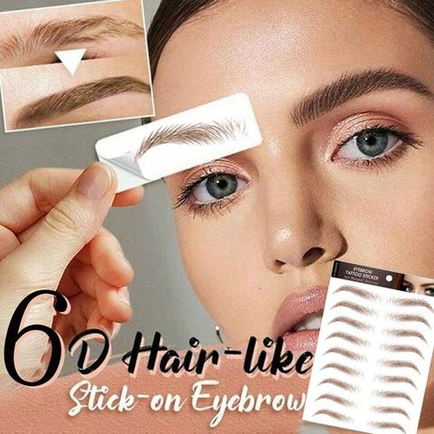 Eyebrow Tattoo Sticker 6D Hair Like Eyebrows Makeup Waterproof Long Lasting Natural Fake Eyebrow Sticker Lamination Cosmetics ► Photo 1/6