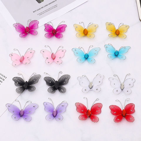 20Pcs Mesh 3D Multicolor PVC Butterfly Wall Stickers For Girl Kids Baby Rooms Kitchen Fridge Wedding Home Decoration ► Photo 1/6
