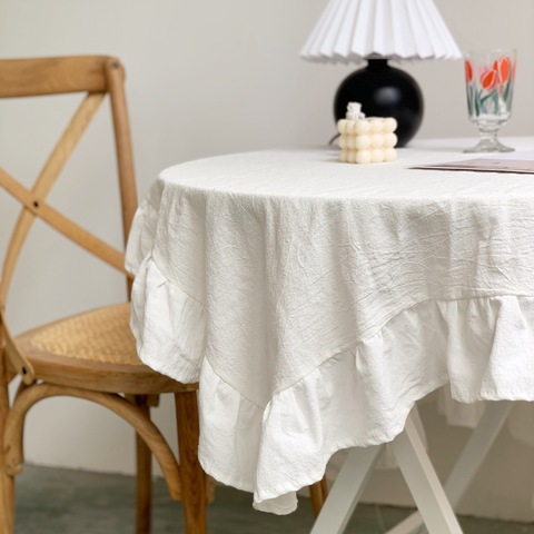 Table Cloth  Kitchen Table Rectangular Tablecloth Vintage White Lace Wavy Side TableclothShooting Background Mats Tools Mat ► Photo 1/6