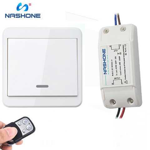 Light Wireless Switch RF 433Hz Remote Control Switch ON/OFF 90-260V Lamp Light Wireless Wall Remote Switch Receiver Transmitter ► Photo 1/6