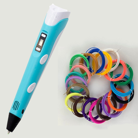 3D Pen For Children 3D Drawing Printing Pen with LCD Screen With PLA 1.75mm  Filament