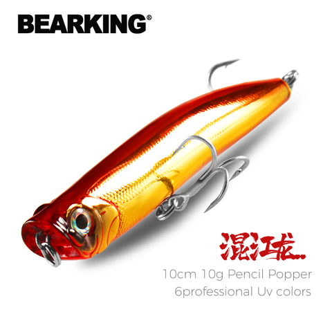 BEARKING professional Hot Fishing lures 10cm 10g toper water pencil poppe bait lure High Quality Hard Baits Good Action Wobblers ► Photo 1/6