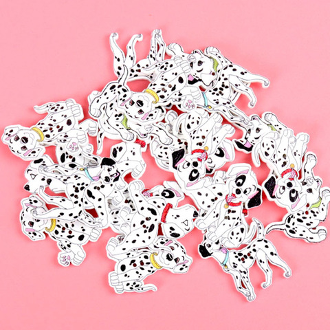 30PCs Natural Wooden Buttons Cute Dalmatian Dog Shape Decorative Sewing Buttons 2 Holes Scrapbooking Crafts DIY 20-38mm ► Photo 1/6