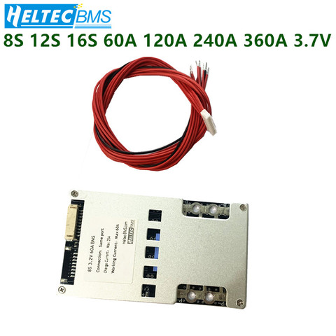 Wholesale 12S 16S 60A 120A  BMS Balance Board for 3.7V 18650  Li-ion  Battery protection board Balance ► Photo 1/6