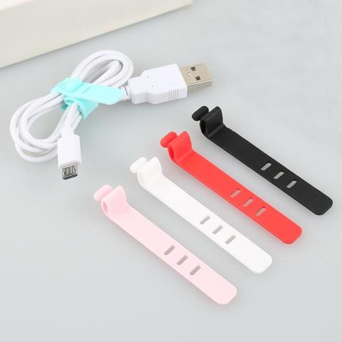 Cable Organizer Cable Winder for cable Protector USB Charging Cable Manager Data Cable Winder Silicone Clamp lose money price ► Photo 1/6