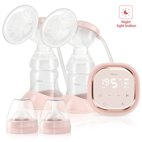 NCVI Double Electric Breast Pumps,Protable Dual Breastfeeding Milk Pump with Night Light,Touch Screen Adjustable Mode ► Photo 1/1