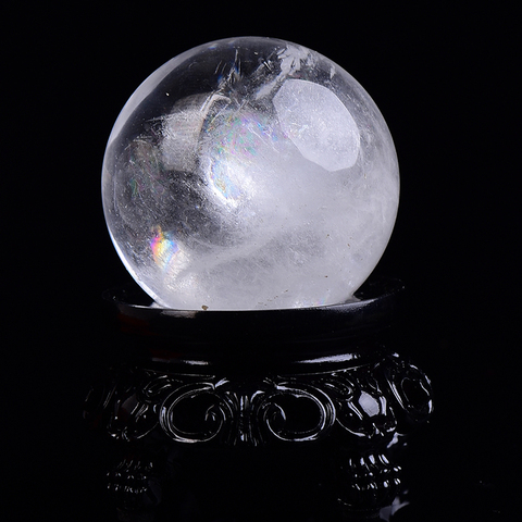 1PC Natural Rock Crystal Quartz Ball Polished Globe Massaging Ball Reiki Healing Stone Home Decoration Exquisite Souvenirs Gift ► Photo 1/6