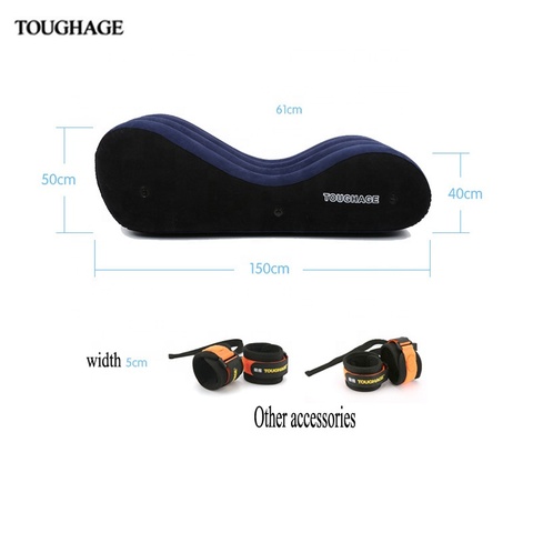 Toughage Sex Furniture for Couples Portable Inflatable Luxury Pillow Sexual Position Cushions Adult Sex Bed Helpful Sex Sofa Pad ► Photo 1/6