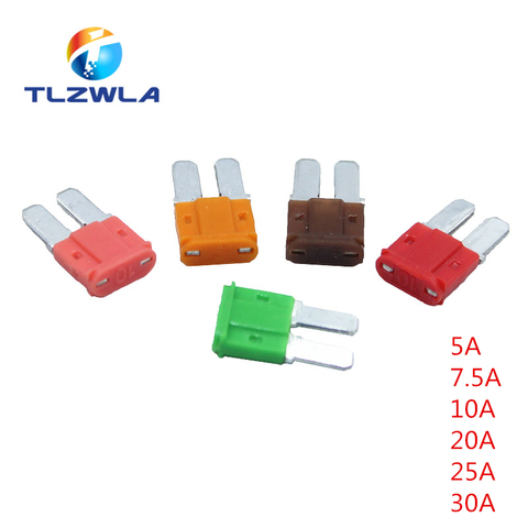 10pcs 5A 7.5A 10A 20A 25A 30A AMP Micro 2 Long Leg Fuse 9mmx15.5mm ► Photo 1/4