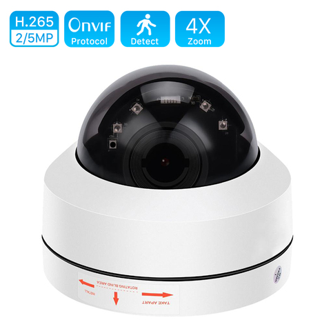 1080P PTZ Speed Dome IP Camera 5MP Full HD Onvif 4X Zoom P2P 40m Night Vision Waterproof P2P 2MP Outdoor Dome POE PTZ IP Cam ► Photo 1/6