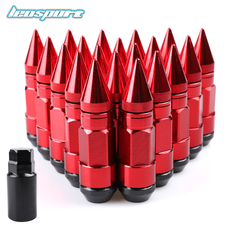 Racing Composite Lug Nuts Anti Theft Alloy Aluminum Lock Wheel Lug Nut With Spikes 20PCs nuts/set ► Photo 1/6