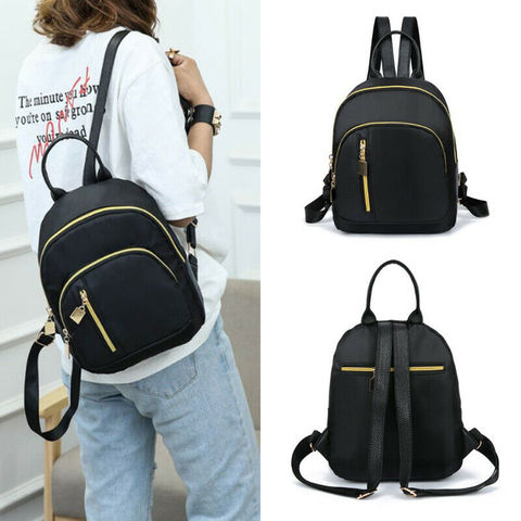Women Lady Nylon Backpack Travel Shoulder School Bag Satchel Rucksack Travel School Backpack Shoulder Zip Bags Teenage Mini ► Photo 1/6