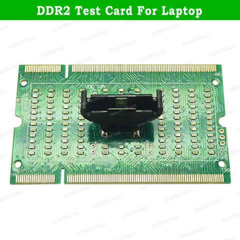 Laptop Motherboard Memory Slot  DDR2 / DDR3 /DDR4 Diagnostic Analyzer Test Card SDRAM SO-DIMM Pin Out Notebook LED Tester Card ► Photo 1/6