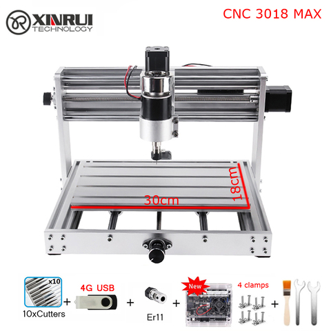 CNC 3018pro MAX GRBL control 200w 3 Axis pcb Milling machine,DIY Wood Router support laser engraving ► Photo 1/4