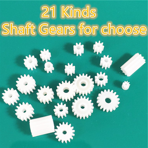 21 Kinds Plastic Shaft Gears Group 1 Motor Teeth Axis Gears Sets 1mm 2mm Hole Diameter DIY Helicopter Robot Toys Dropshipping ► Photo 1/3