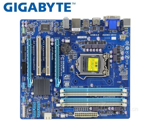 original motherboard for Gigabyte GA-B75M-D3H for intel DDR3 LGA 1155 B75M-D3H 32GB USB2.0 USB3.0 B75 used desktop motherboard ► Photo 1/3