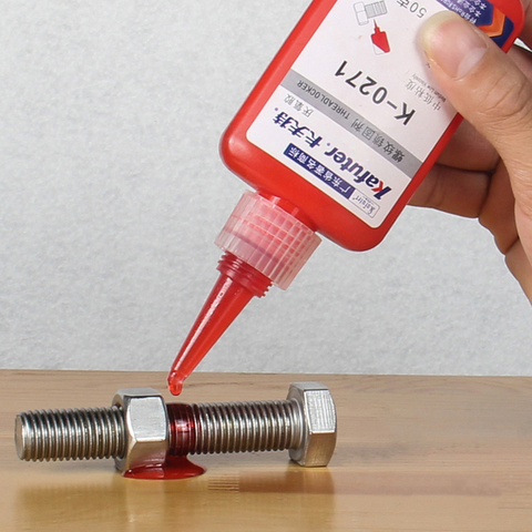 kafuter 50ML Liquid Adhesive Wire Sealing Anti-Corrosion Thread Anti-Pressure red  Glue Anaerobic Screw Lock Anaerobic Adhesive ► Photo 1/5