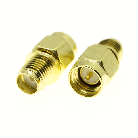 SMA Male To SMA Female Plug Cable Antenna Connector Socket SMA To SMA Gold Plated Brass Straight Coaxial RF Adapters ► Photo 1/6