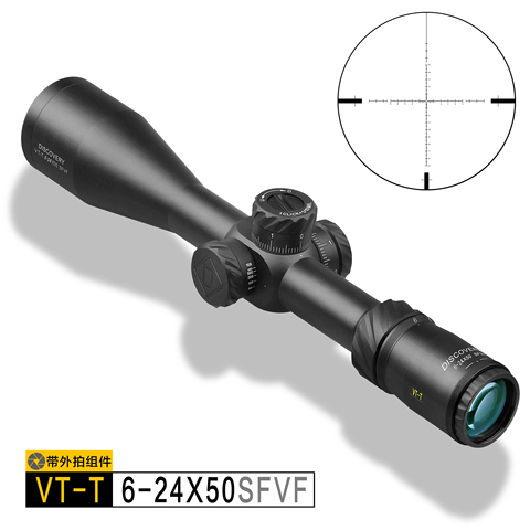Discovery VT-T 6-24X50 SFVF DLT FFP MIL First Focal Plane Hunting Shooting riflescope for airgun air rifle scope Camera adapte ► Photo 1/6