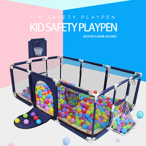 IMBABY Baby Playpen Safety Barrier Children's Playpens Kids Fence Balloon Pit Pool Balls For Newborn Balls Playground Basketball ► Photo 1/6