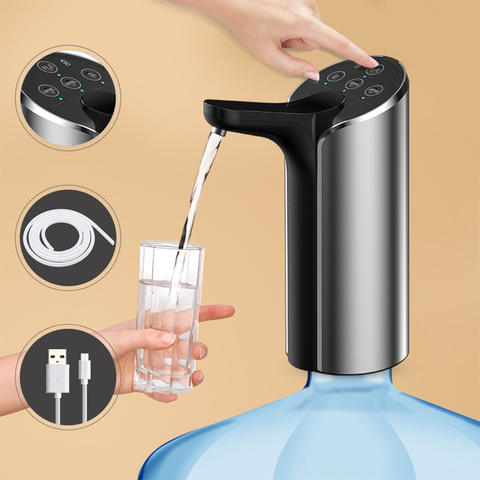 Portable Home-Water Bottle Pump USB Charging Automatic Drinking