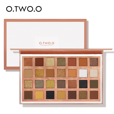 O.TWO.O 28 Colors Eyeshadow Palette Shiny Matte Glitter Smoky Eyes Waterproof Eye Shadow Pallete High Pigment Metallic Makeup ► Photo 1/6