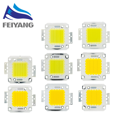 10PCS 10W 20W 30W 50W 100W White/Warm white LED CHIP Integrated High Power Lamp Beads 24*44mil 32V-34V 3200K-6500K 600-3000MA ► Photo 1/6