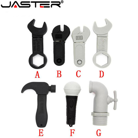 JASTER Plastic Hammer tool USB Flash Drive  microphone Pendrive 64gb 16gb 32gb USB 2.0 wrench Memory stick pendriver toy gifts ► Photo 1/5