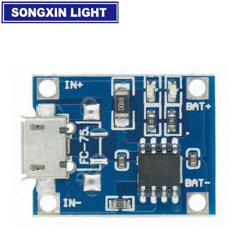 10pcs/lot TP4056 1A Lipo Battery Charging Board Charger Module lithium battery DIY MICRO Port Mike USB New Arrival MODU ► Photo 1/1