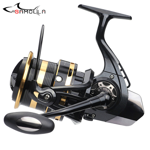 Big Metal Fishing Reel 10000-12000 Spinning Reel Trolling  Carp Reels For Saltwater Carretilha De Pesca 12+1BB 10KG Drag Peche ► Photo 1/6