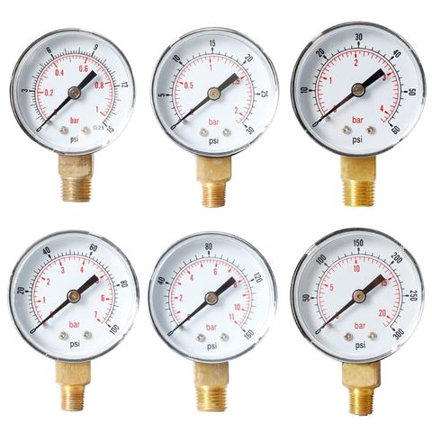 Pressure Gauge 52mm 1/4