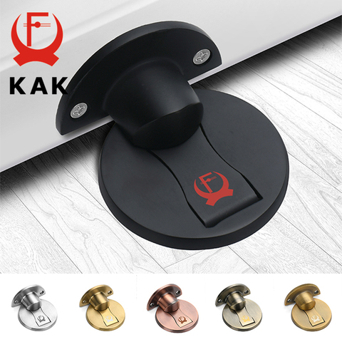 KAK 304 Stainless Steel Magnet Door Stops Magnetic Door Stopper Non-punch Door Holder Hidden Doorstop Furniture Door Hardware ► Photo 1/6