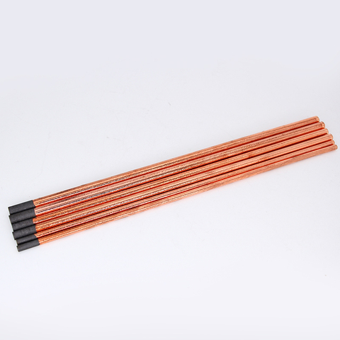 5Pcs Air Carbon Arc Gouging Rods Copper Round Graphite Electrode Rod For DC Gas Gouging Gun Electrode Carbon Rod 4-10mm ► Photo 1/5