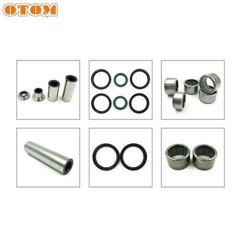 OTOM Motorcycle Rear Lowering Kit Linkage Arm Lever Swingarm Care Parts Bearing Oil Seal Bushings Set For KAWASAKI KX250F KX450F ► Photo 1/6