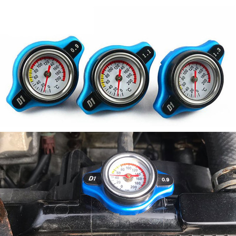 Racing Temperature Gauge With Utility safe 0.9 and 1.1 and 1.3 Bar Water Temp Gauge Thermo Radiator Cap Tank Cover ► Photo 1/6
