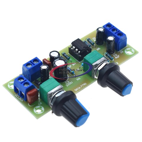 High-precision Single supply low pass filter board subwoofer preamp board 2.1 channel DC 10-24v 22hz-300hz ► Photo 1/5