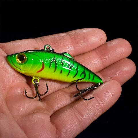 SEALURER New come Ice Fishing Vibrate Bait 6cm 11g Lure Fish with fin 1pcs Hard Bait Sinking Lures ► Photo 1/6