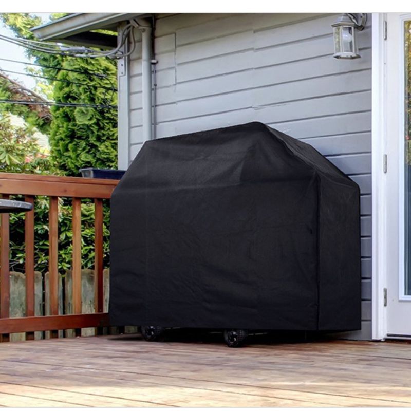 BBQ Cover Outdoor Dust Waterproof Heavy Duty Grill Cover Rain Protective Round