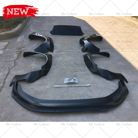 FOR VW GOLF MK7 RB STYLE FIBERGLASS FRP WIDE BODY KIT TUNING PART FRONT/REAR FENDER FLARE ARCH FRONT LIP SPOILER TRIM FOR MK7 ► Photo 1/4