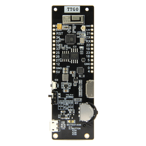 TTGO T-Cell WiFi & Bluetooth Module 18650 Battery Holder Seat 2A Fuse ESP32 4 MB SPI Flash 4 MB Psram Micropython ► Photo 1/5