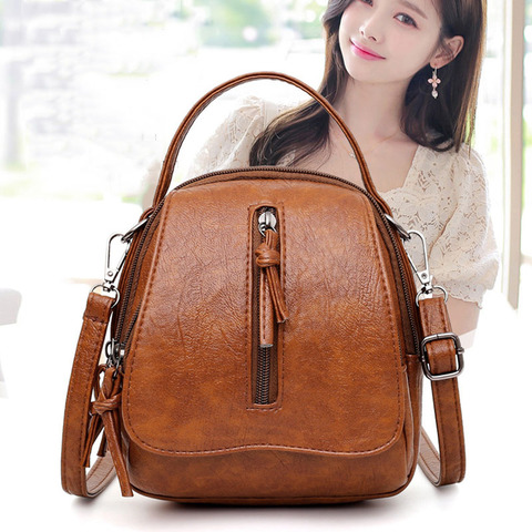 SMOOZA Vintage Women Handbags Tote Bag Casual Shoulder Bags High Quality Messenger Ladies Traval Top-handle Bag Female Shell Bag ► Photo 1/6